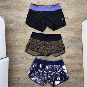 Lululemon speedup running short set of 3